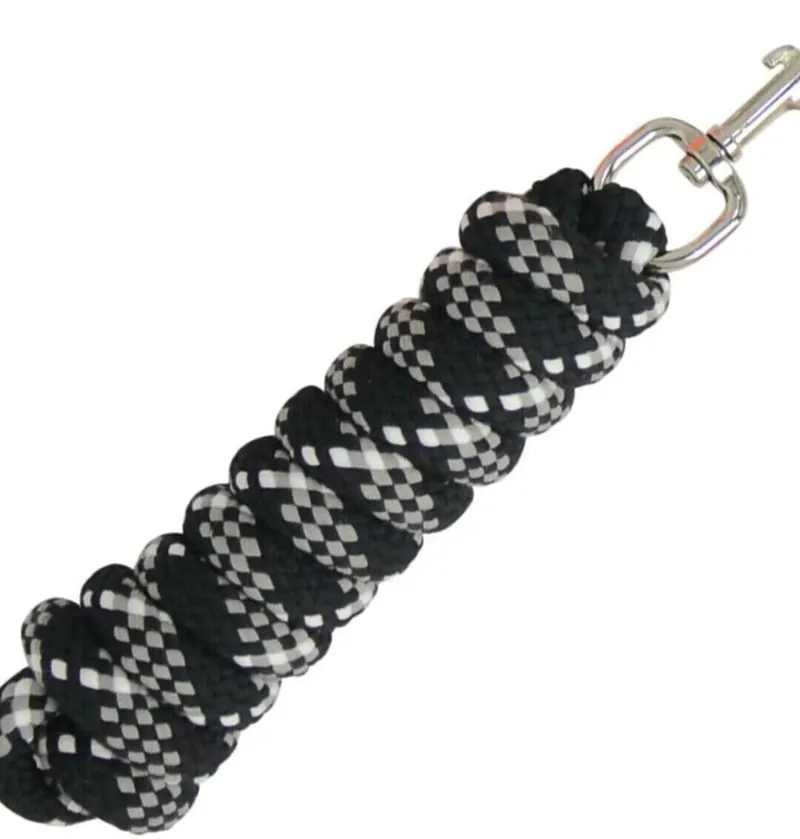 Hy Fleck Lead Rope - Black/Grey/White